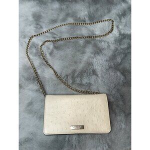 Kate Spade Alexander Avenue Isabeli Ostrich Crossbody Chain Bag Clutch